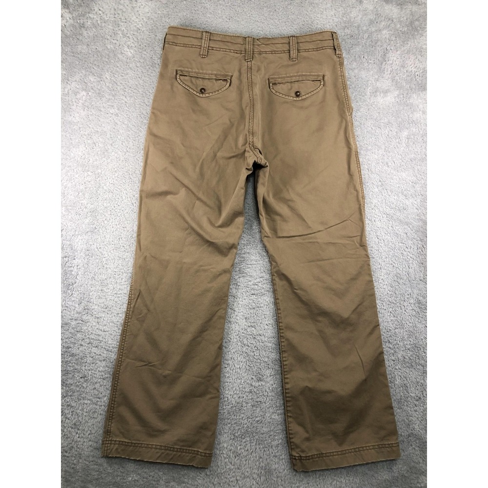 Y2K Levis Pants Men 35x30 (Tag 34x30) Brown Tab Twills Loose Boot Cut Distressed - Picture 2 of 9